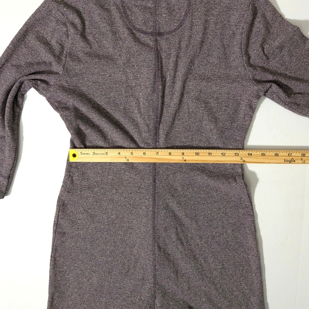 UGG Heidi Lounge Romper Nightshade Heather Purple Snap Up 100% Cotton Pajamas M - Picture 10 of 12